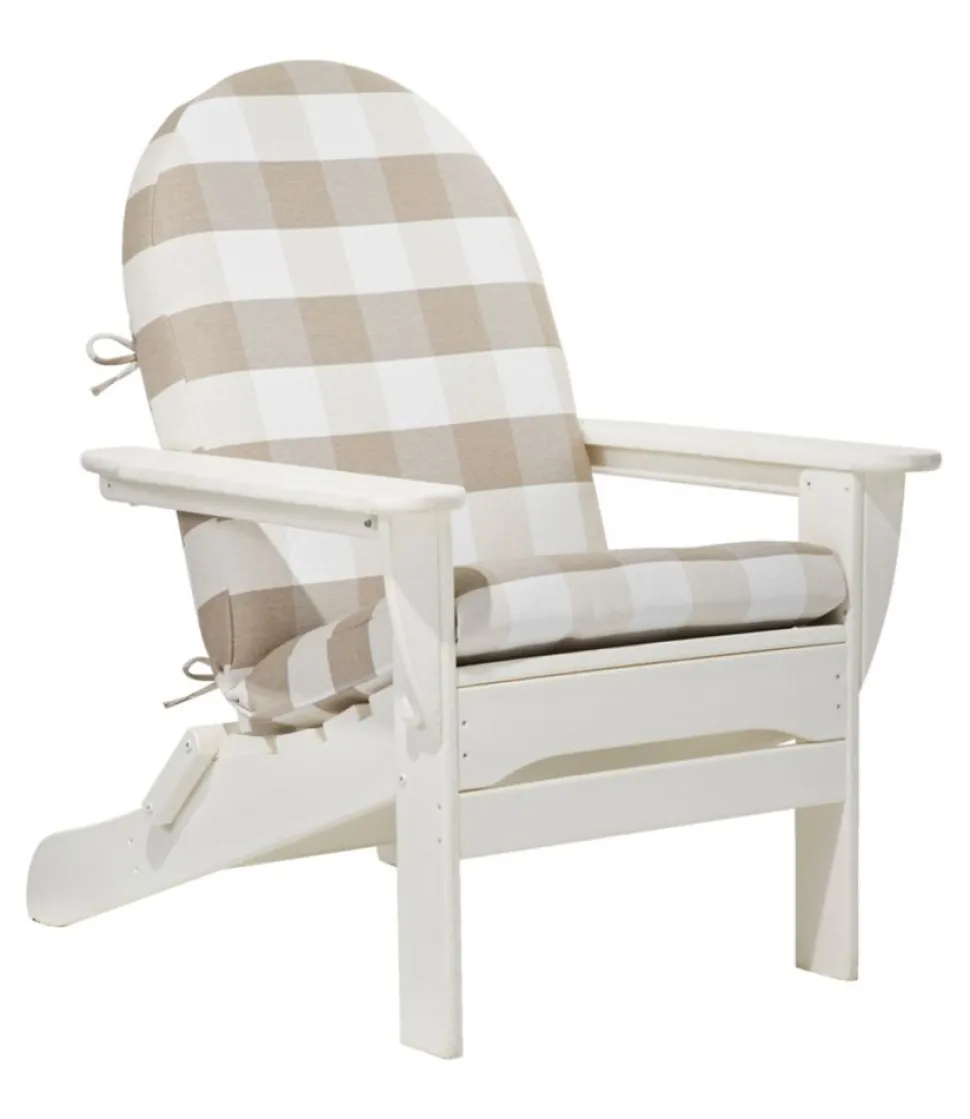 Online L.L.Bean "Adirondack Chair Seat and Back Cushion, Buffalo Plaid"