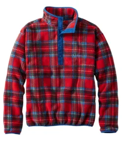 Sale L.L.Bean "Adults' Bean's Classic Fleece Pullover, Print" RoyalStewart