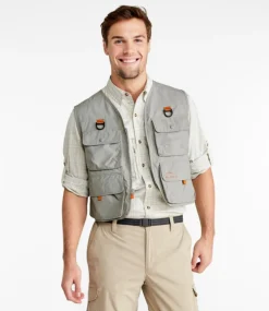 Cheap L.L.Bean "Adults' Emerger Fishing Vest" AnchorGray