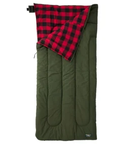 Best Sale L.L.Bean "Adults' Flannel Lined Camp Sleeping Bag, 20°"