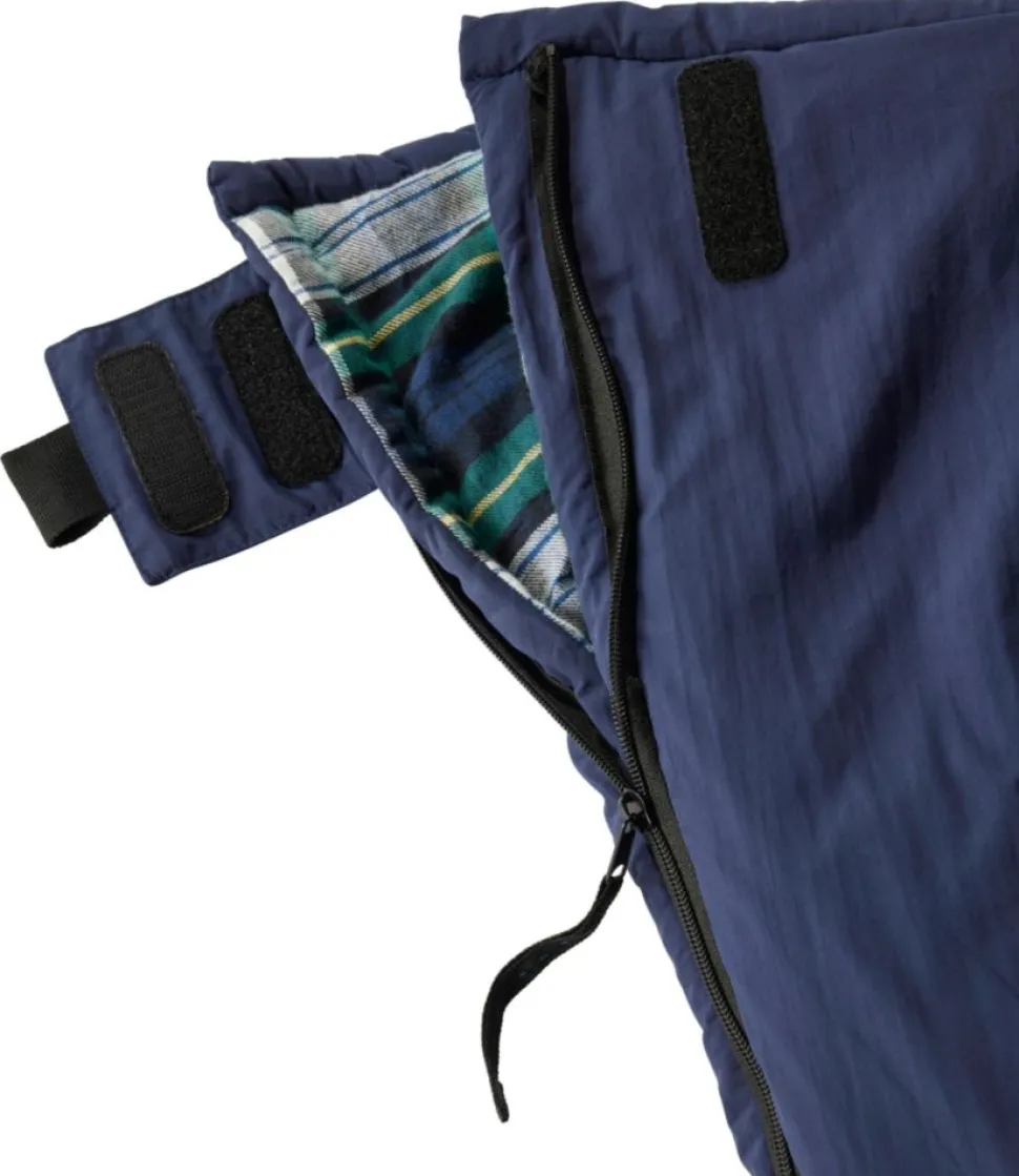 Best Sale L.L.Bean "Adults' Flannel Lined Camp Sleeping Bag, 20°"