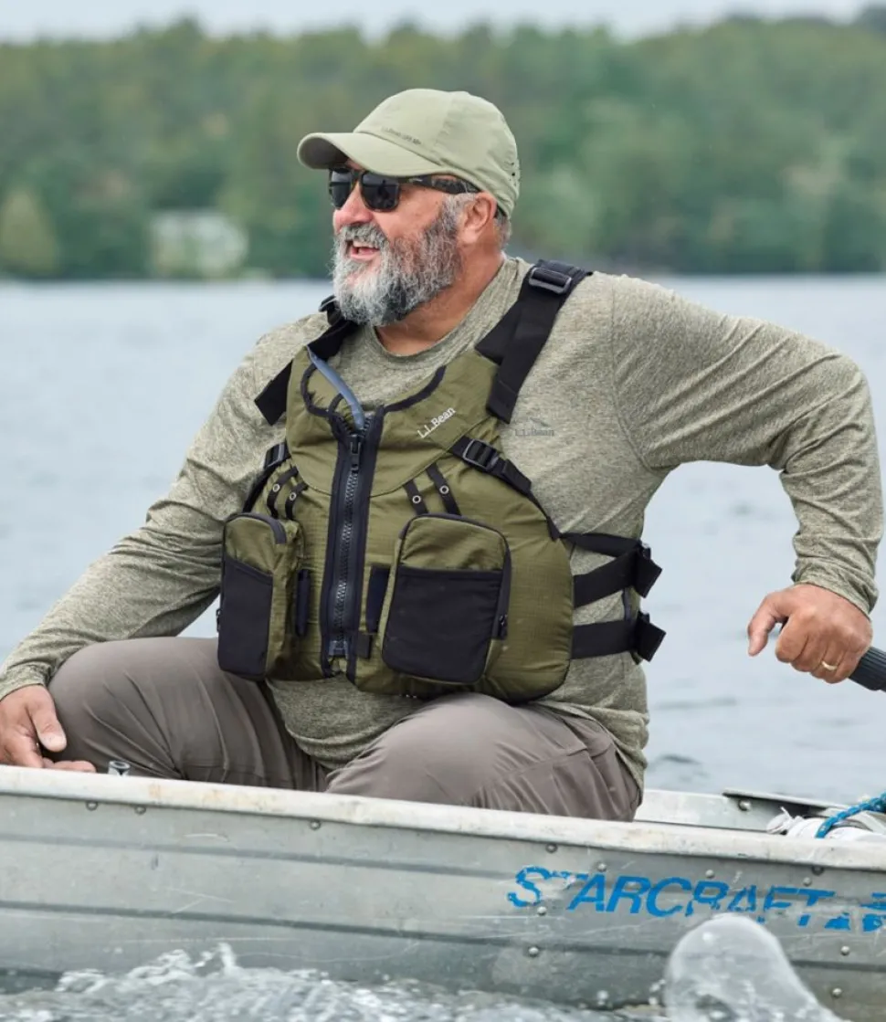 Online L.L.Bean "Adults' Guide Fishing PFD" OliveGreen