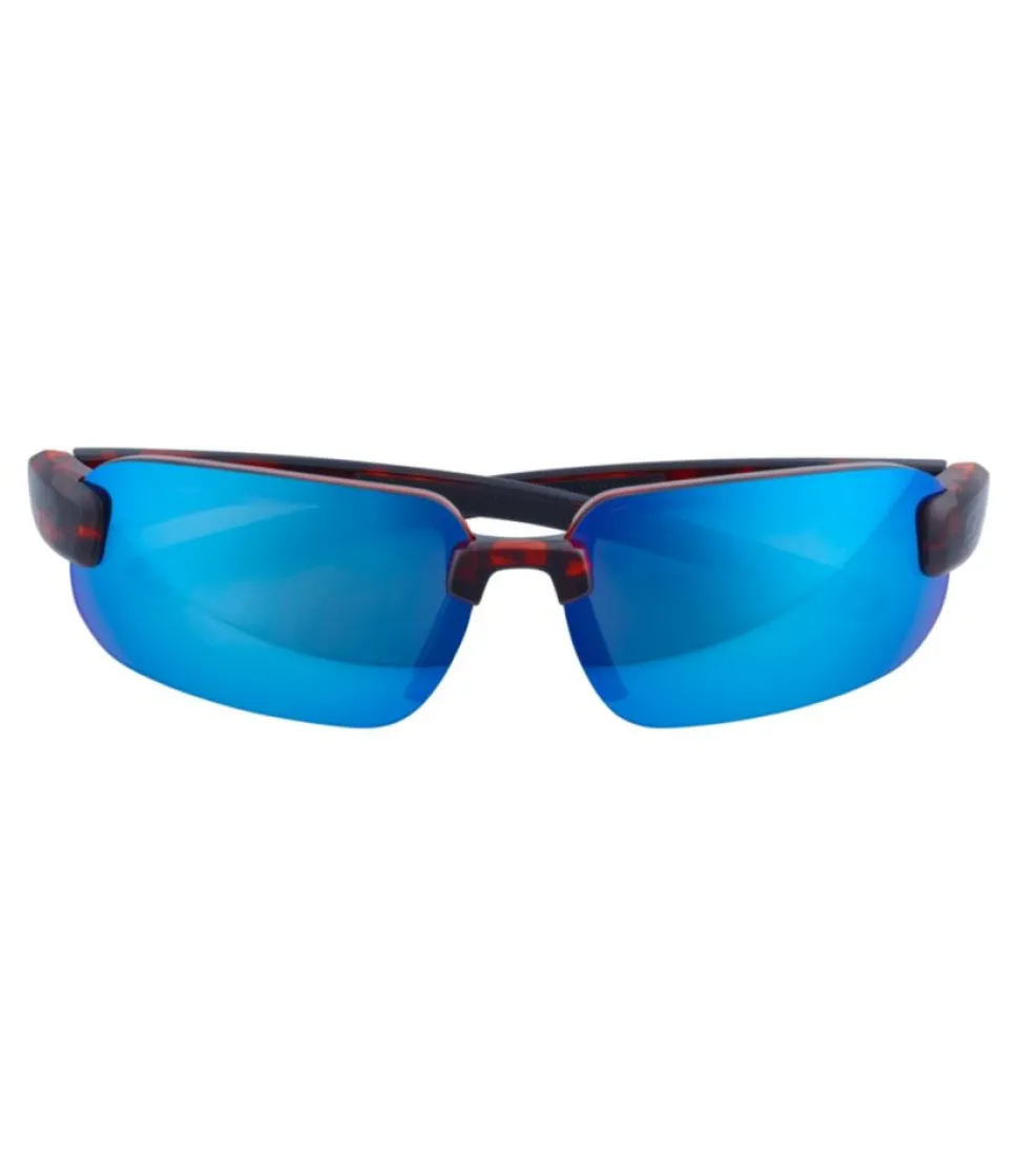 Cheap L.L.Bean "Adults' Polarized Performance BiFocal Rimless Mirror Sunglasses" ShinyDarkDemi/SmokeBlueMirror