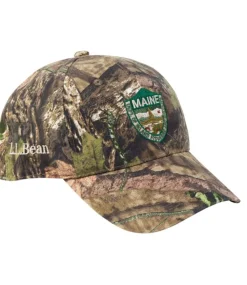 Cheap L.L.Bean "Adults' Maine Inland Fisheries and Wildlife Camouflage Baseball Hat, Jumping Deer" MossyOakBreak-UpCountry