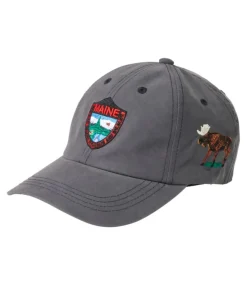 Flash Sale L.L.Bean "Adults' Maine Inland Fisheries and Wildlife Baseball Cap, Moose" Charcoal