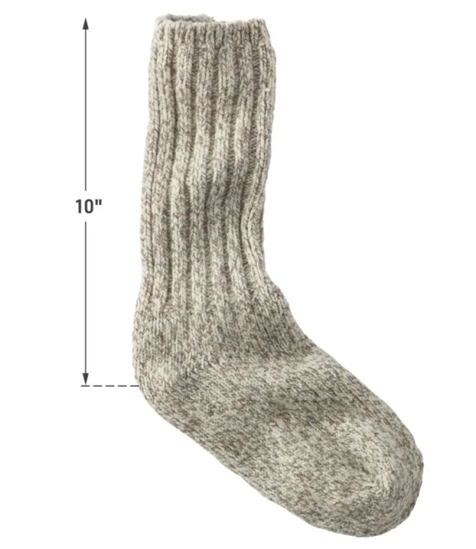 Hot L.L.Bean "Adults' Merino Wool Ragg Socks, 10" Two-Pack"
