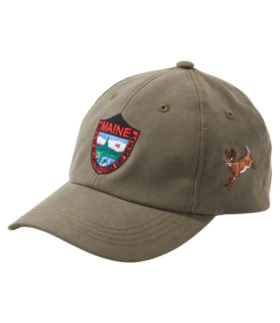 Hot L.L.Bean "Adults' MIF&W Baseball Cap, Deer" Olive