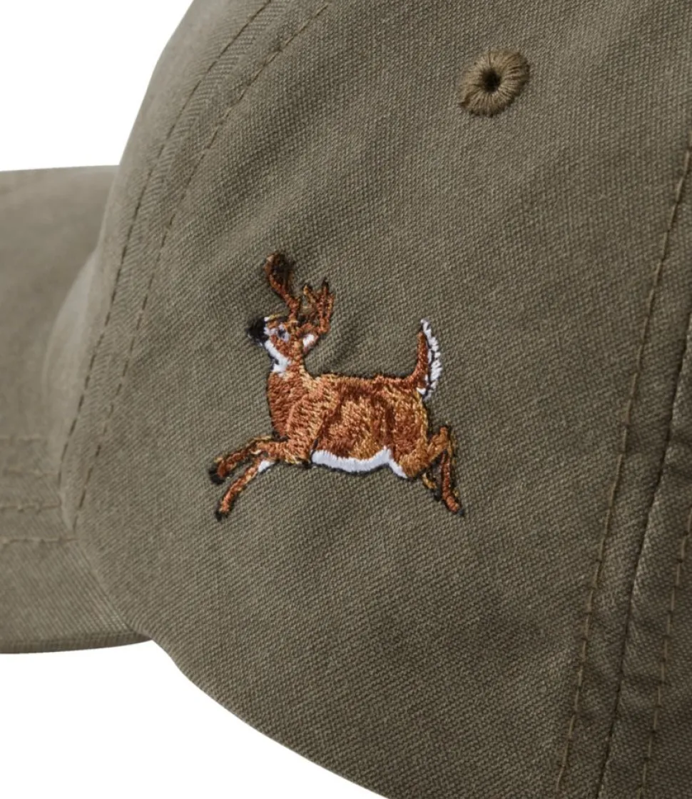Hot L.L.Bean "Adults' MIF&W Baseball Cap, Deer" Olive