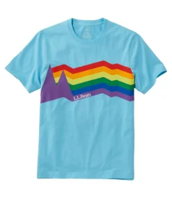 Clearance L.L.Bean "Adults' Pride Short-Sleeve Tee" TopazBlue