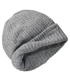 Discount L.L.Bean "Adults' Rib Knit Hat and Scarf Gift Set" GrayHeather