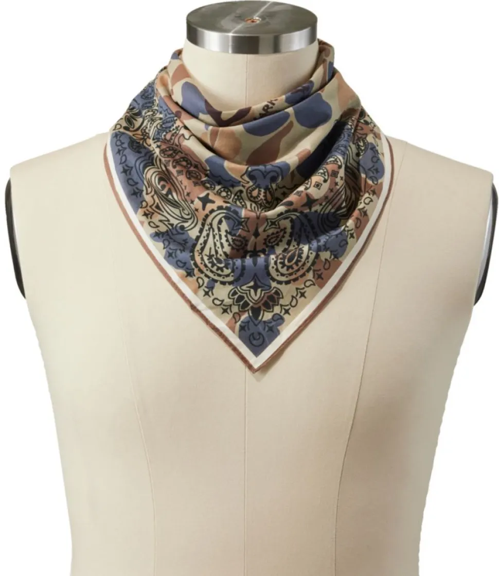 Discount L.L.Bean "Adults' Signature Heritage Cotton Bandana" RoyalRedBuffaloCheck