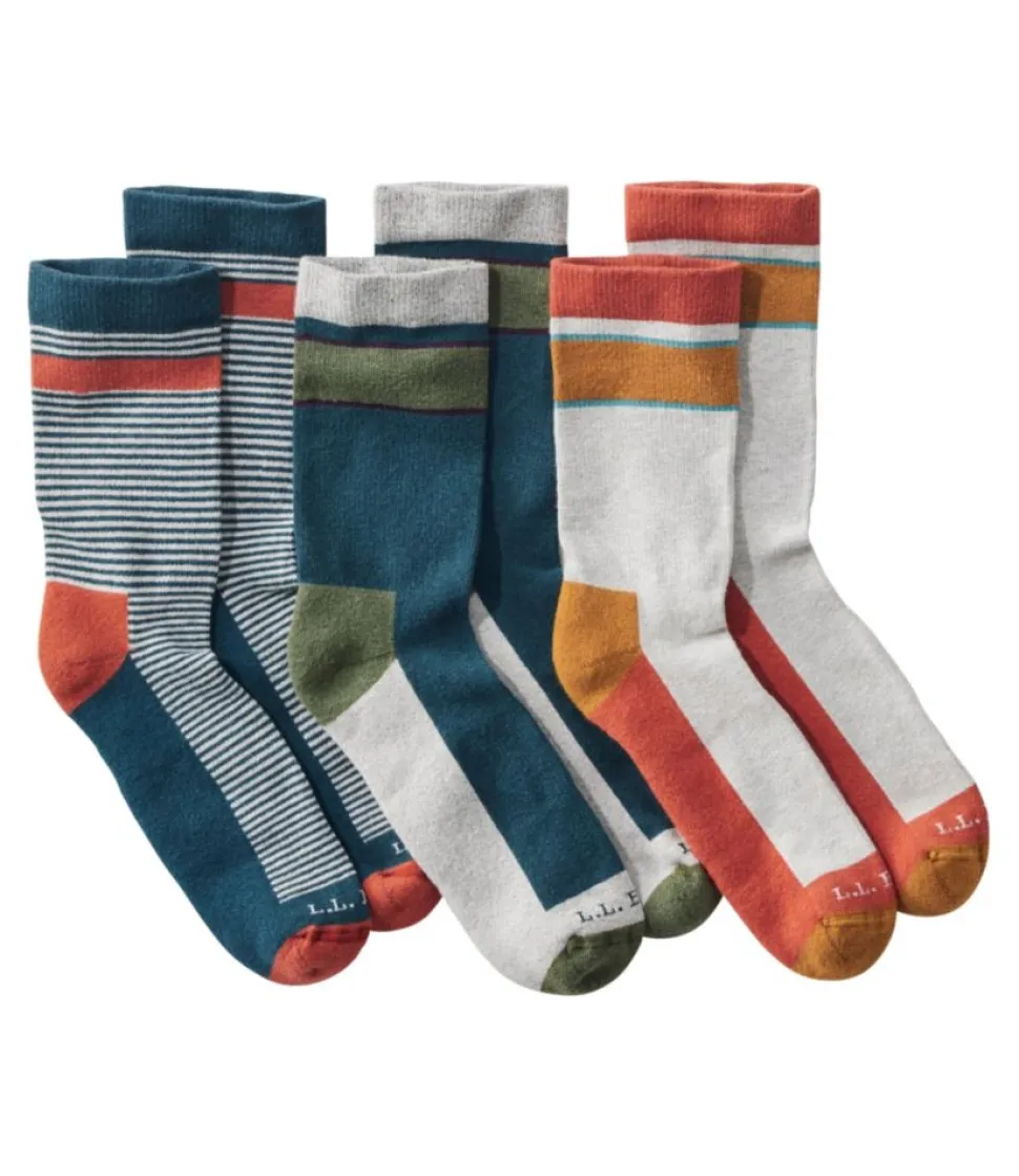 Hot L.L.Bean "Adults' Wicked Soft Cotton Socks Gift Set, 3 Pairs"