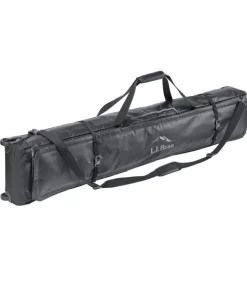 New L.L.Bean "Adventure Pro Rolling Ski Bag Double" Black