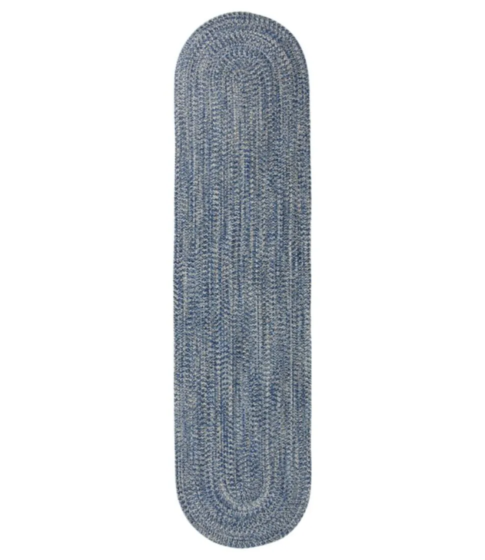 Cheap L.L.Bean "All-Weather Braided Runner, Concentric Pattern Oval"