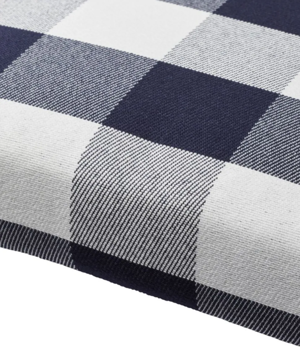 Fashion L.L.Bean "All-Weather Folding/Armless Chair Cushion, Buffalo Plaid"