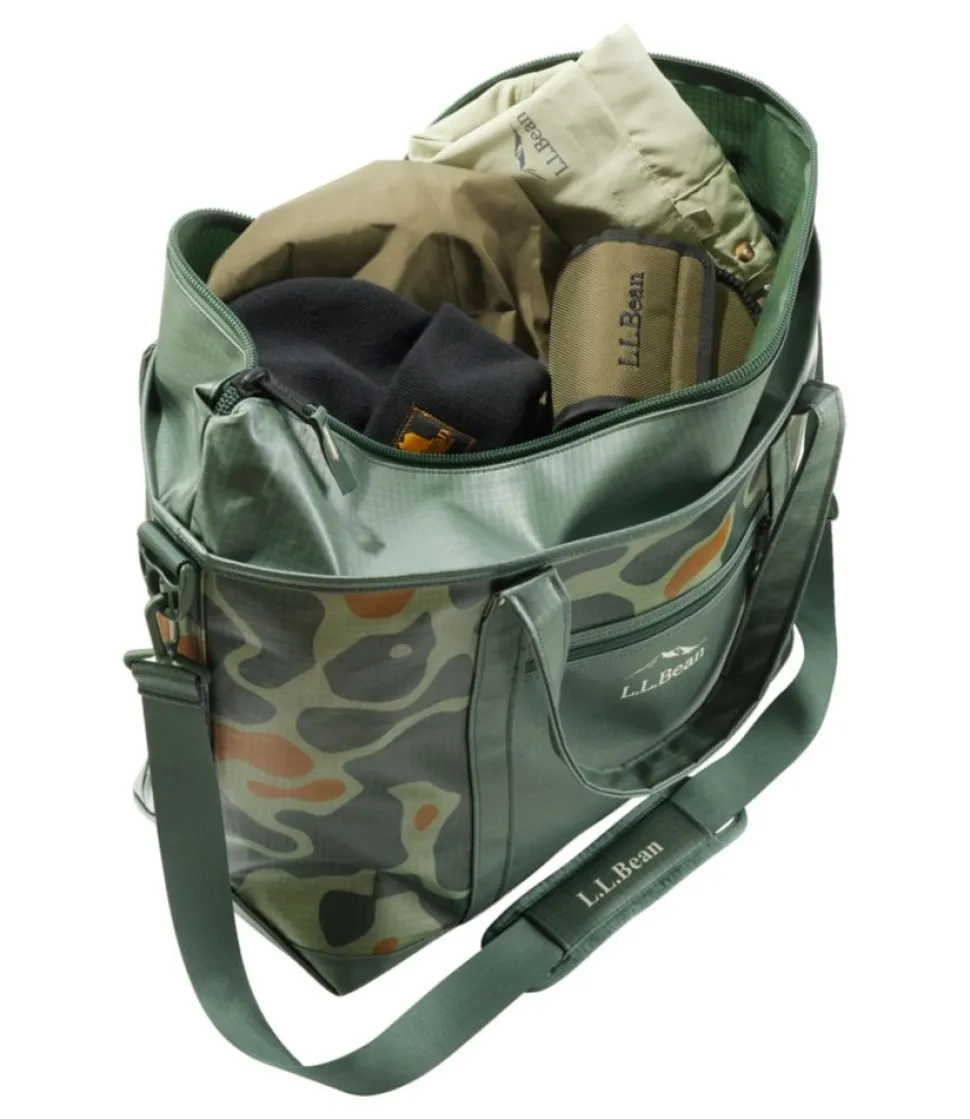 Clearance L.L.Bean "Angler's Lightweight Tote, Print" BayLeafTopo