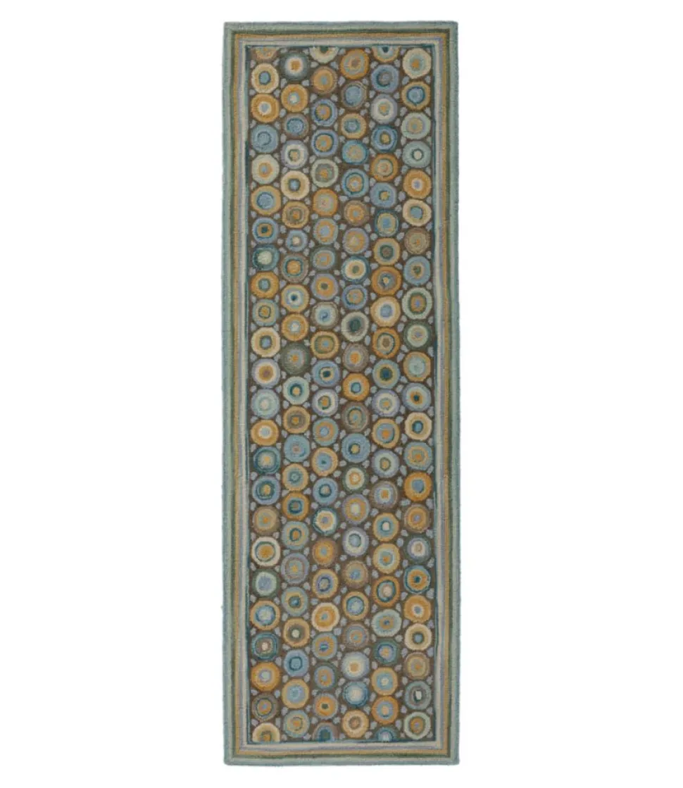 Outlet L.L.Bean "Bean's Wool Hooked Runner, Coins"