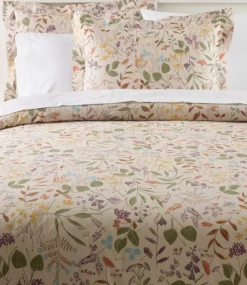 Shop L.L.Bean "Birch Floral Percale Comforter Cover Collection" Silver