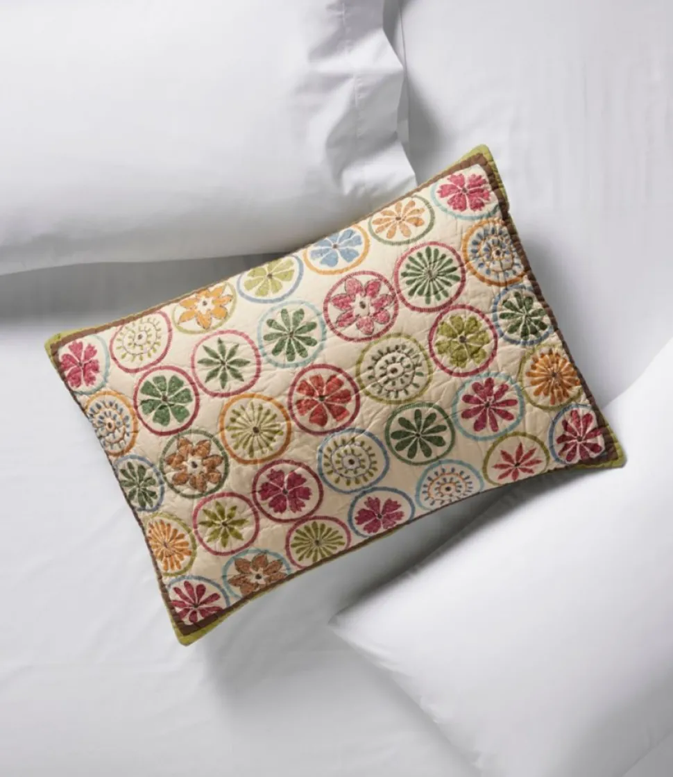 Discount L.L.Bean "Blooming Circles Quilt Collection" MultiColor
