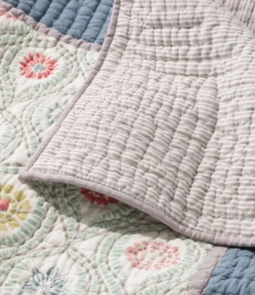 Best Sale L.L.Bean "Botanical Border Quilt Collection" Multi