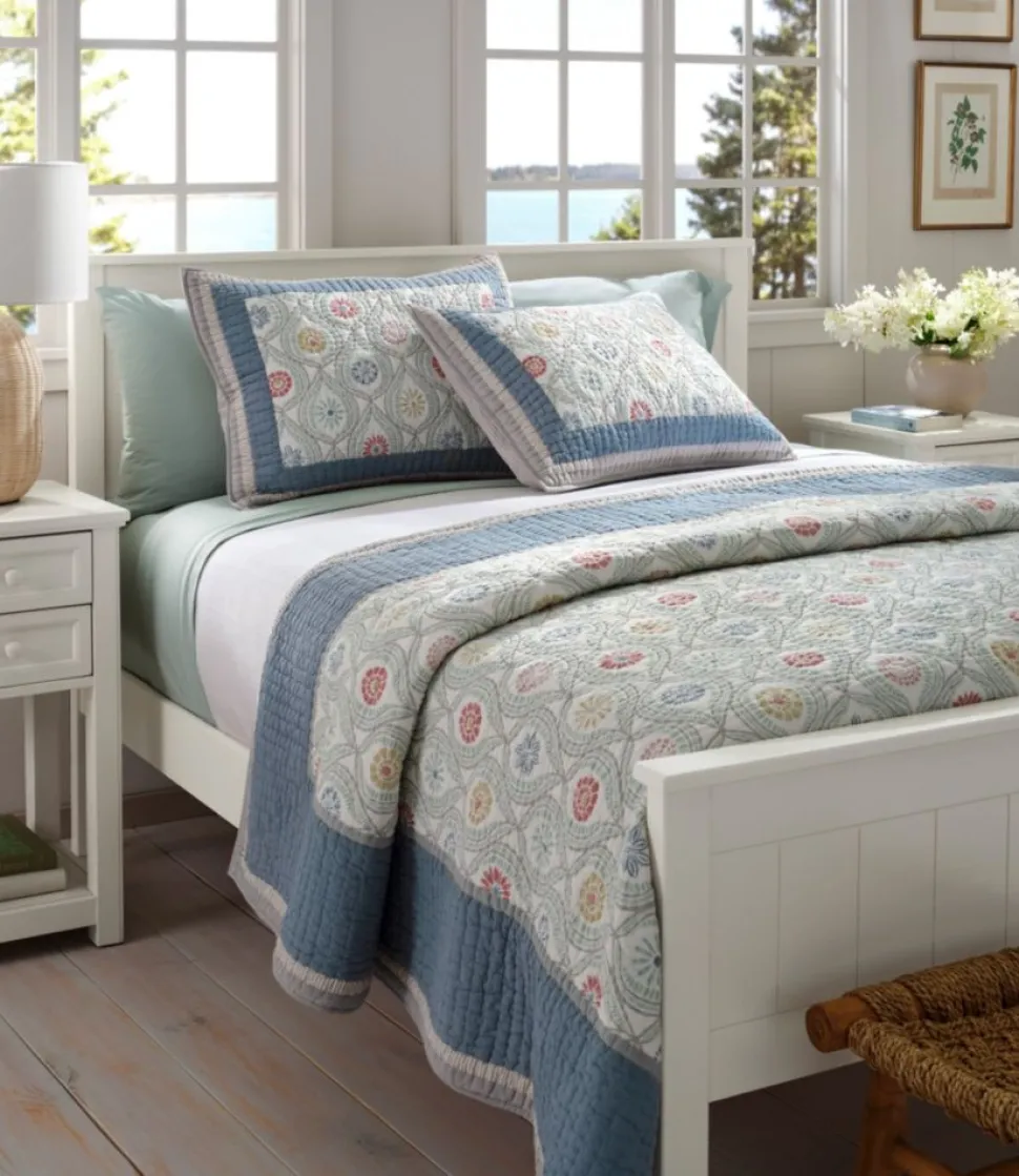 Best Sale L.L.Bean "Botanical Border Quilt Collection" Multi