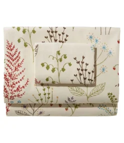 Hot L.L.Bean "Botanical Floral Flannel Sheet Collection" BotanicalFloral