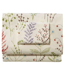 Online L.L.Bean "Botanical Floral Percale Sheet Collection" BotanicalFloral