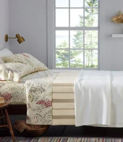 Online L.L.Bean "Botanical Floral Percale Sheet Collection" BotanicalFloral