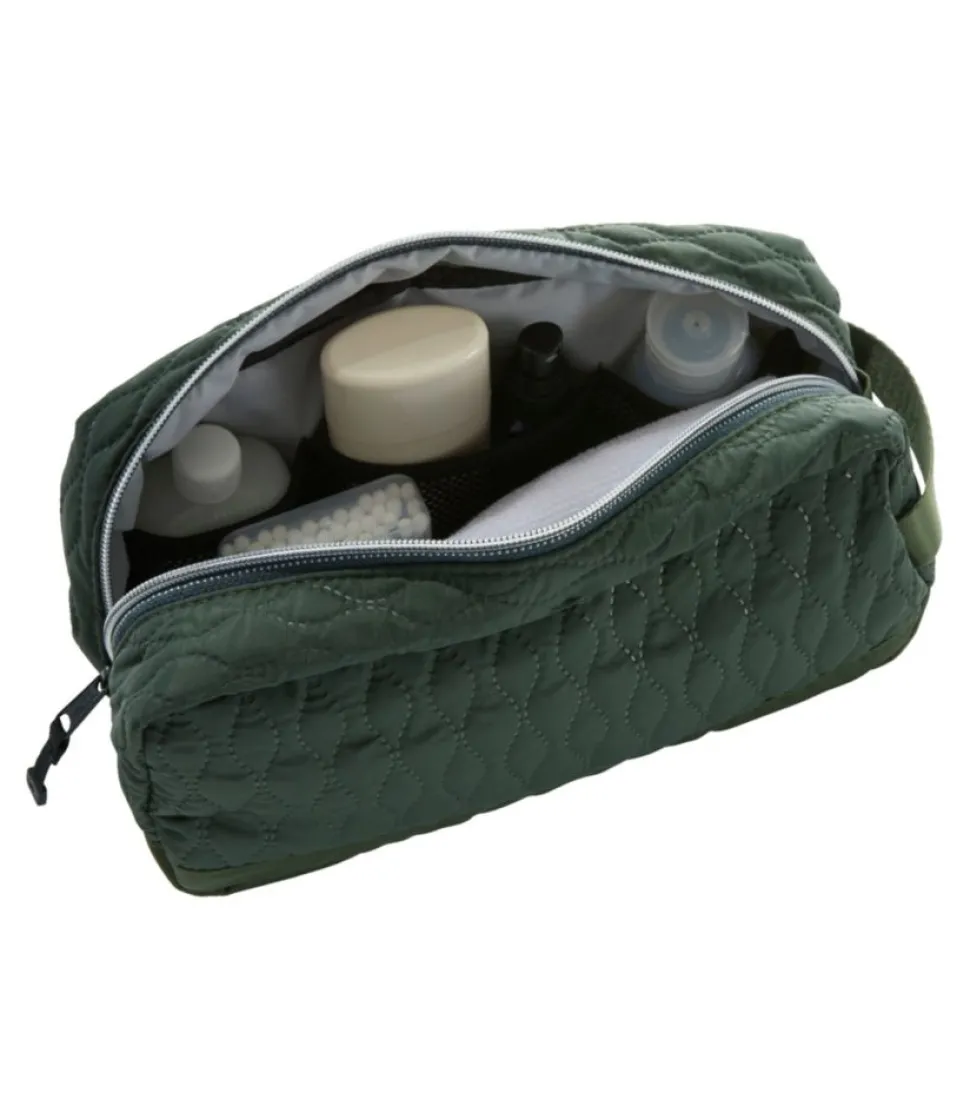 Best Sale L.L.Bean "Boundless Quilted Toiletry Kit" DarkMarineBlue