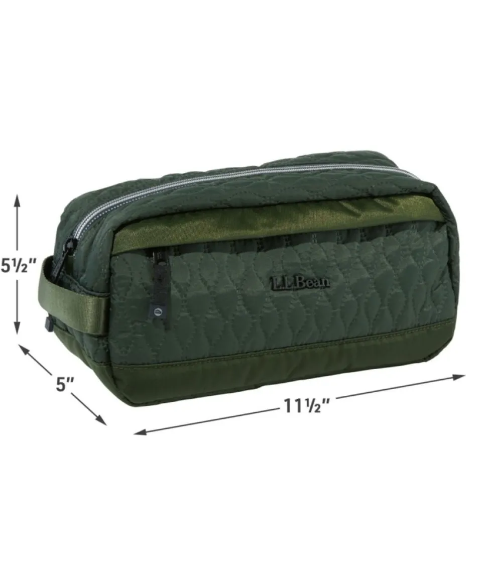 Best Sale L.L.Bean "Boundless Quilted Toiletry Kit" DarkMarineBlue