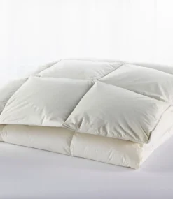 Store L.L.Bean "Box-Stitch Goose Down Comforter, Warm" Cream