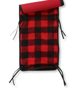 Sale L.L.Bean "Buffalo Plaid Toboggan Cushion Cover" Red/Black