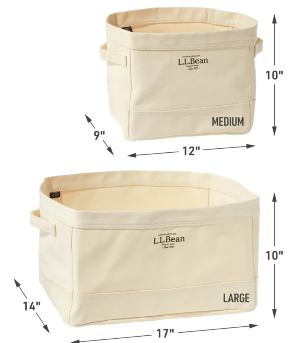 Store L.L.Bean "Canvas Storage Tote, Rectangular"