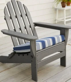 Cheap L.L.Bean "Casco Bay Adirondack Chair Seat Cushion, Stripe"