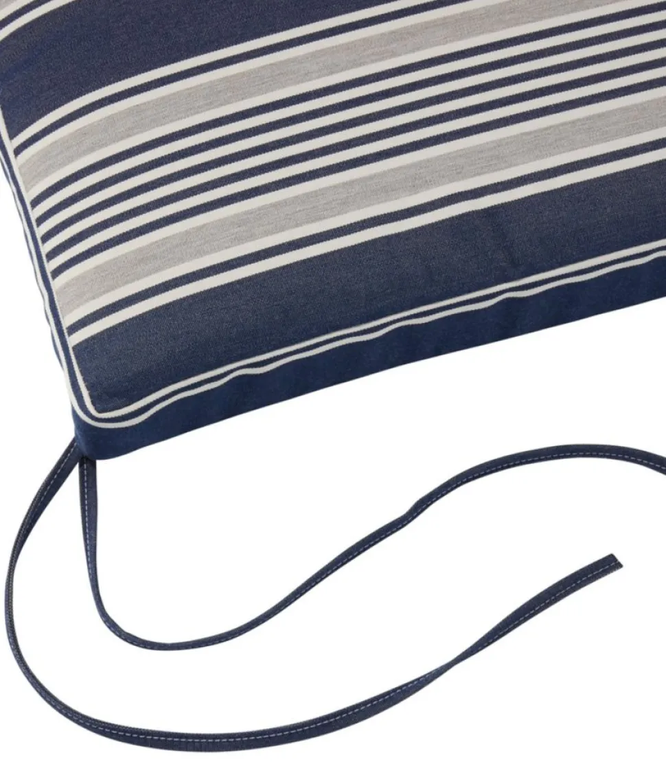 Clearance L.L.Bean "Casco Bay Cushion for All-Weather Armless/Folding Chair, Stripe"