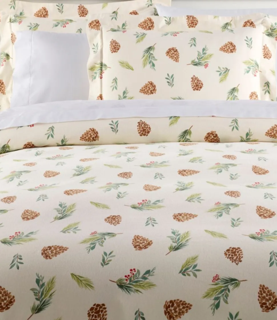 Shop L.L.Bean " Flannel Comforter Cover Collection" Evergreen