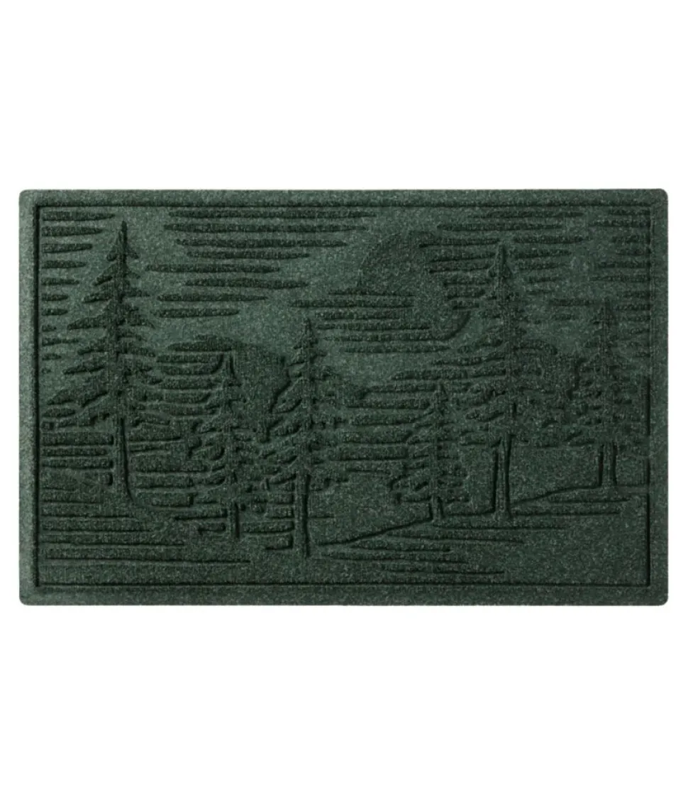 Flash Sale L.L.Bean "Everyspace Recycled Waterhog Doormat, Pine Trees"