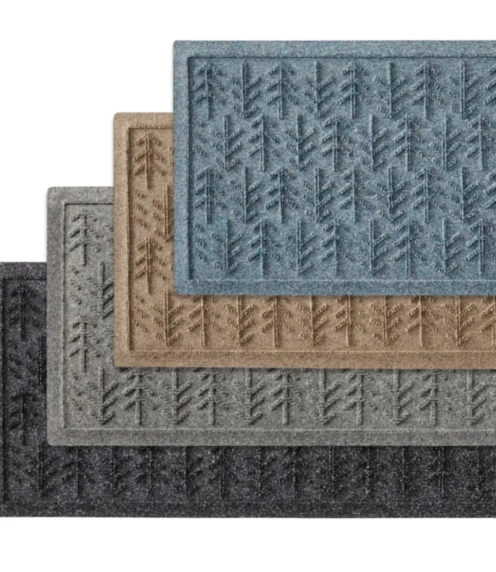Discount L.L.Bean "Everyspace Recycled Waterhog Boot Mat, Trees"