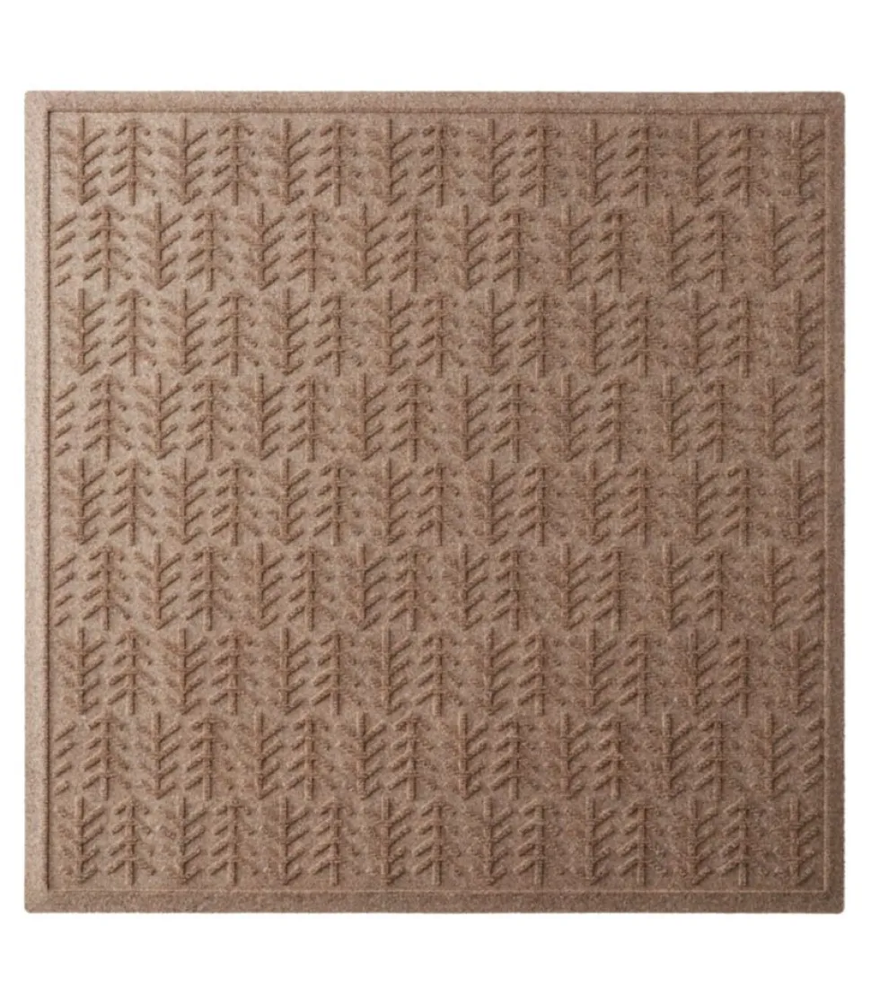 Fashion L.L.Bean "Everyspace Recycled Waterhog Mat, Square, Trees"