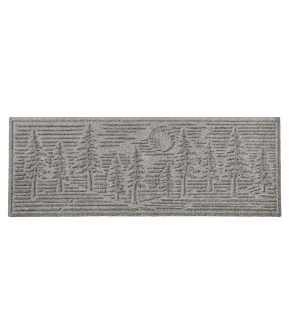 Fashion L.L.Bean "Everyspace Recycled Waterhog Runner, Pine Trees"