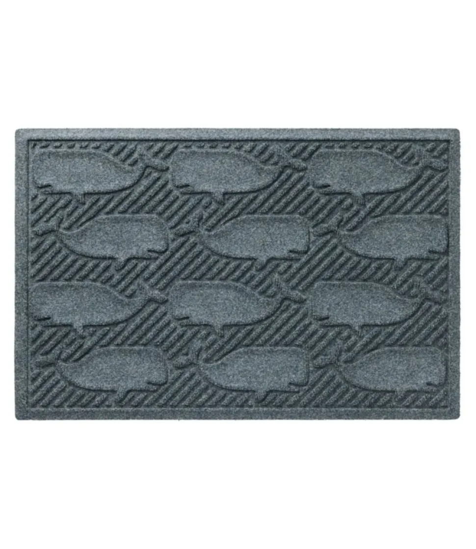 Cheap L.L.Bean "Everyspace Recycled Waterhog Doormat, Whales"