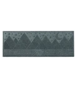 Fashion L.L.Bean "Everyspace Recycled Waterhog Runner, Twilight Mountain Range"
