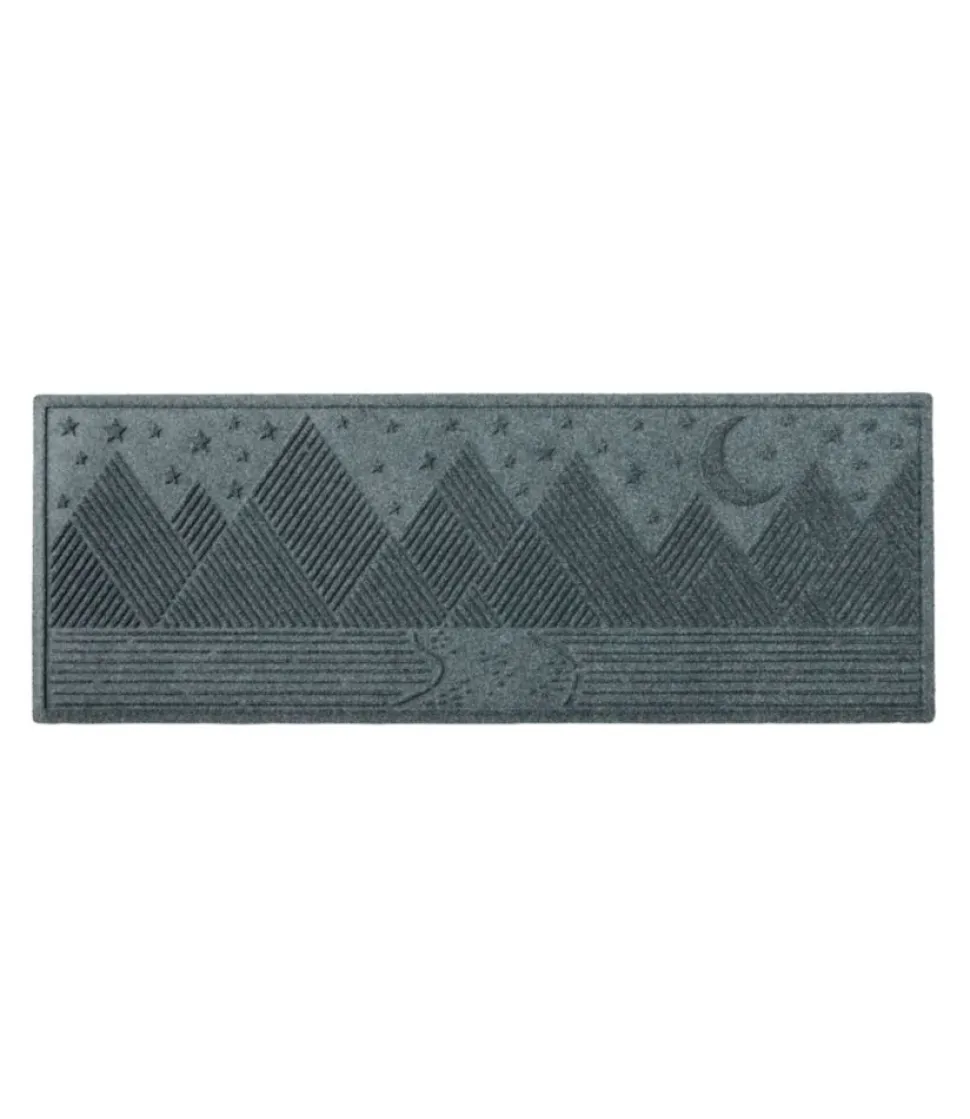 Fashion L.L.Bean "Everyspace Recycled Waterhog Runner, Twilight Mountain Range"