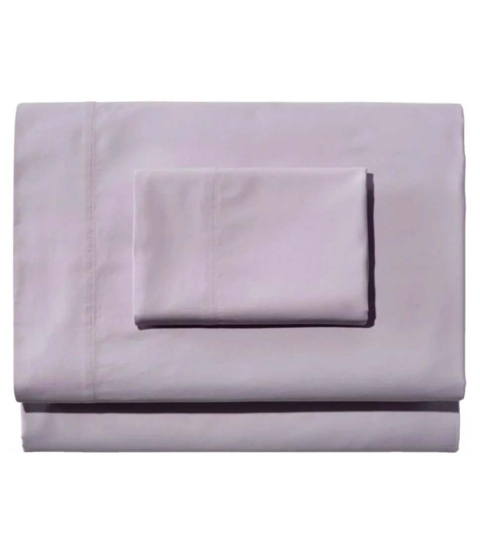 Best Sale L.L.Bean "Garment Washed Sateen Sheet Collection" SeasideBlue