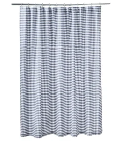 Best L.L.Bean "Gingham Shower Curtain" VintageIndigo