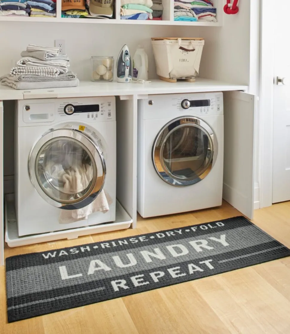 Best L.L.Bean "Heavyweight Recycled Waterhog Laundry Room Mat Runner"