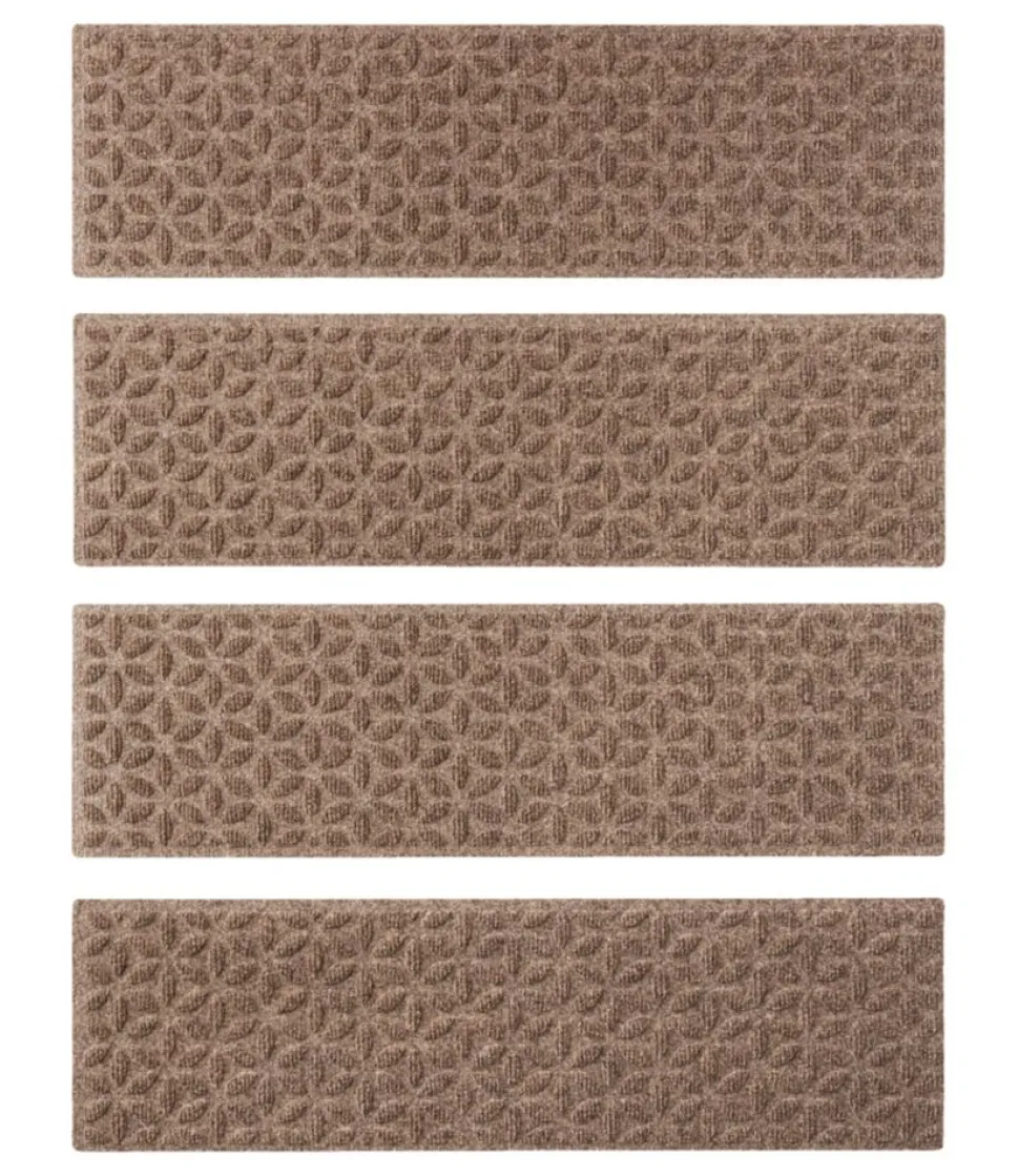 Cheap L.L.Bean "Heavyweight Waterhog Mat, Stair Treads, Set of Four, Blooming Circles"