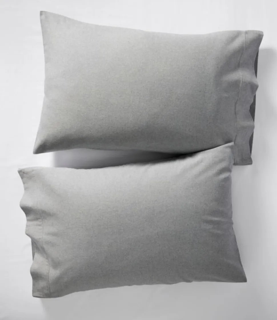Fashion L.L.Bean "Heritage Chamois Flannel Sheet Collection, Heather" HeatherGray
