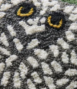 Clearance L.L.Bean "Indoor/Outdoor Hooked Pillow, Owls" Multi