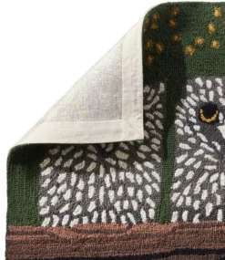 Discount L.L.Bean "Indoor/Outdoor Vacationland Runner, Owls" Multi